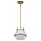 Nuvo Valdora 1-Light Pendant 10 in. Natural Brass White Opal Glass 60/7862 - alternate 3